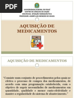 Aquisição de Medicamentos Na Assistência Farmacêutica.