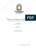 Tipos de Trabajos Académicos