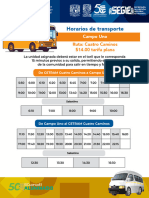 Horarios Transporte