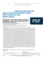 Optimization of A Compact Wearable LoRa Patch Antenna For Vital Sign Monitoring in WBAN Medical Applications Using Machine Learning