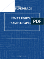 Rohtak Sample Paper Ipmat