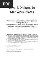 Pilates Level 3 Manual New