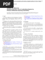 Oxidation Induction Time of Lubricating Greases by Pressure Differential Scanning Calorimetry