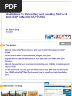 Extracting and Loading Data Into SAP HANA