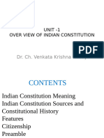 IC Unit-I Over View of Indian Constitution