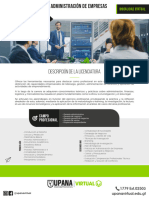 Licenciatura en Administracion de Empresas 4 Anos