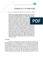 Trusts and Beliefs in UT of Girth Welds: ECNDT 2006 - We.4.7.1