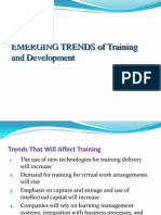 Emerging Trends On Training and Development