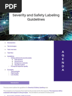 Severity and Safety Labeling Guidelines