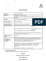 Facilities Manager Scale SO1-2 Job Desc