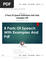 8 Parts of Speech Definitions and Urdu Examples PDF - Edurecipes