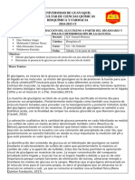 Informe 7 - Extracción Del Glucógeno A Partir Del Hígado (Res y Pollo) y Determinación de La Glucosa