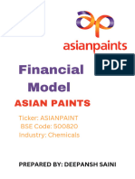 Financial Model of Asian Paints LTD 1724091780