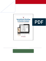 Full Download (Ebook PDF) Spreadsheet Modeling and Decision Analysis: A Practical Introduction To Business Analytics 7th Edition PDF