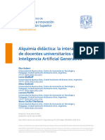 Alquimia Didáctica: La Interacción de Docentes Universitarios Con La Inteligencia Artificial Generativa