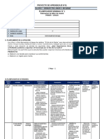 1° Grado - Planificador Semanal Del 29 de Abril Al 03 de Mayo