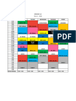 Grade 12 2024 Term 1 Timetable