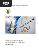 JUEGOS OLIMPICOS PARIS Ensayo