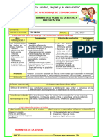 Sesion Leemos Una Noticia Sobre El Derecho A La Educación