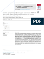 Relaxation and Contact Angle Dynamics