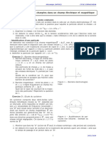 TD 3.4: Particules Chargées Dans Un Champ Électrique Et Magnétique