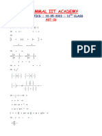 Velammal Iit Academy: MATHEMATICS:: 10-05-2023:: 12 Class