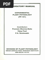 Lab Manual of Plant Physiology