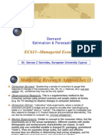 Demand Estimation and Forecasting