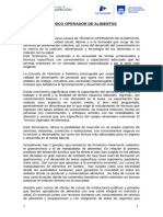 Plan de Estudios Carrera Técnico Operador de Alimentos - Esc. Nutrición UDELAR