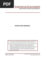 Control Valve Selection