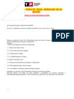 ? Semana 02 - Tema 02 Tarea - Redacción de Un Párrafo