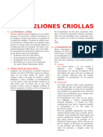 Las Rebeliones Criollas para Tercer Grado de Secundaria