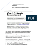 MULTIMODAL COMMUNICATION Text of