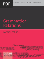 Farrell - Grammatical Relations