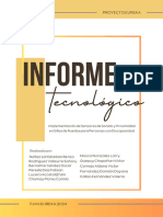 Documento A4 Portada de Proyecto Informe Abstracto Orgánico Verde