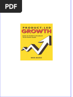 Product Led Growth How To Build A Product That Sells Itself Wes Bush All Chapter Instant Download