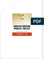 Understanding Public Policy 14th Edition Dye Thomas. R All Chapter Instant Download