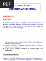 Sesión 03, 04 y 05 Hidrologia Superficial (A)