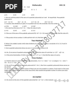 Class 10th Maths First Test First Two Chapters