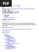 Philippine Legal Research - Globalex