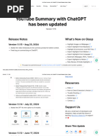 YouTube Summary With ChatGPT & Claude Release Notes - Glasp