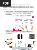 Clasificación de Los Instrumentos Musicales