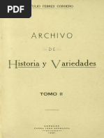 Tulio Febres Cordero - Archivo de Historia y Variedades. Tomo II