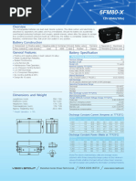 12V 80ah (10hr) : Shenzhen Center Power Tech - Co.Ltd