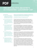 The Automotive Industry'S Accelerating Leadership Gap: Key Takeaways