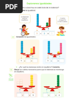 Ficha de Matematica Creamos Igualdades