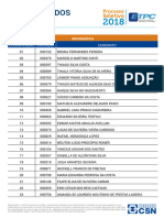 Processo Seletivo CLASSIFICADOS