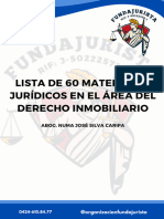 Lista de Materiales en Derecho Inmobiliario de Fundajurista 