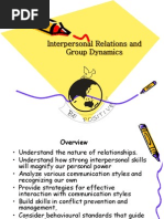 OB Interpersonal Relations & Group Dynamics