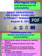 FUNDS For NGOs Guidelines Presentation